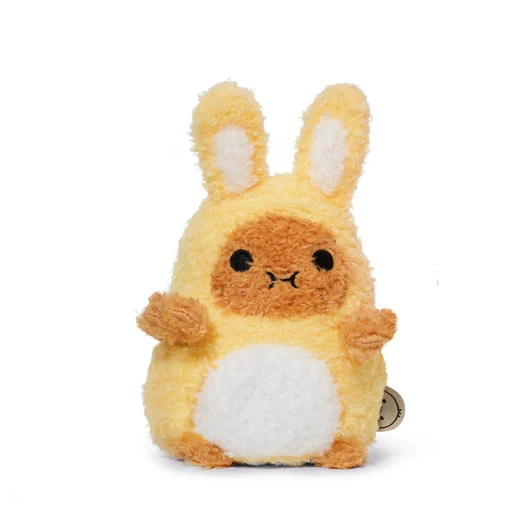 Yellow Bunny Ricespud Mini Sitting Plush Toy